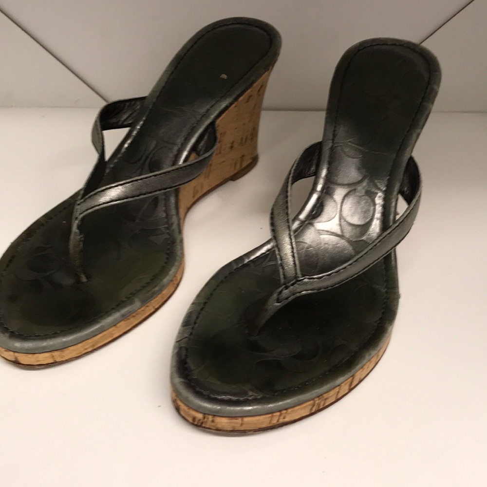 Coach wedge sandals